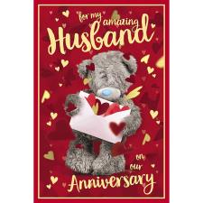 3D Holographic Husband Anniversary Me to You Bear Card Image Preview